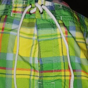 Chaps Multicolor Plaid Swim Shorts Men's Size 3XB